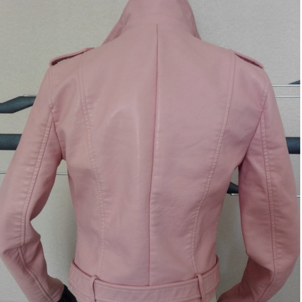 Pink Leather Jacket - Picture 5 of 5